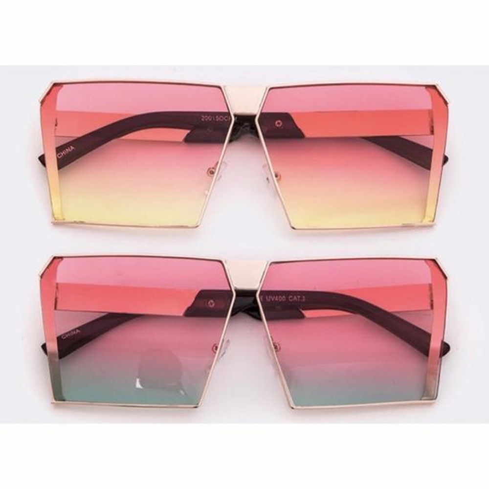 Dual Tone Ombre Sunglasses - 4 Colors - Picture 8 of 8